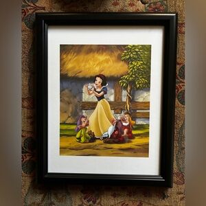 Framed Snow White print